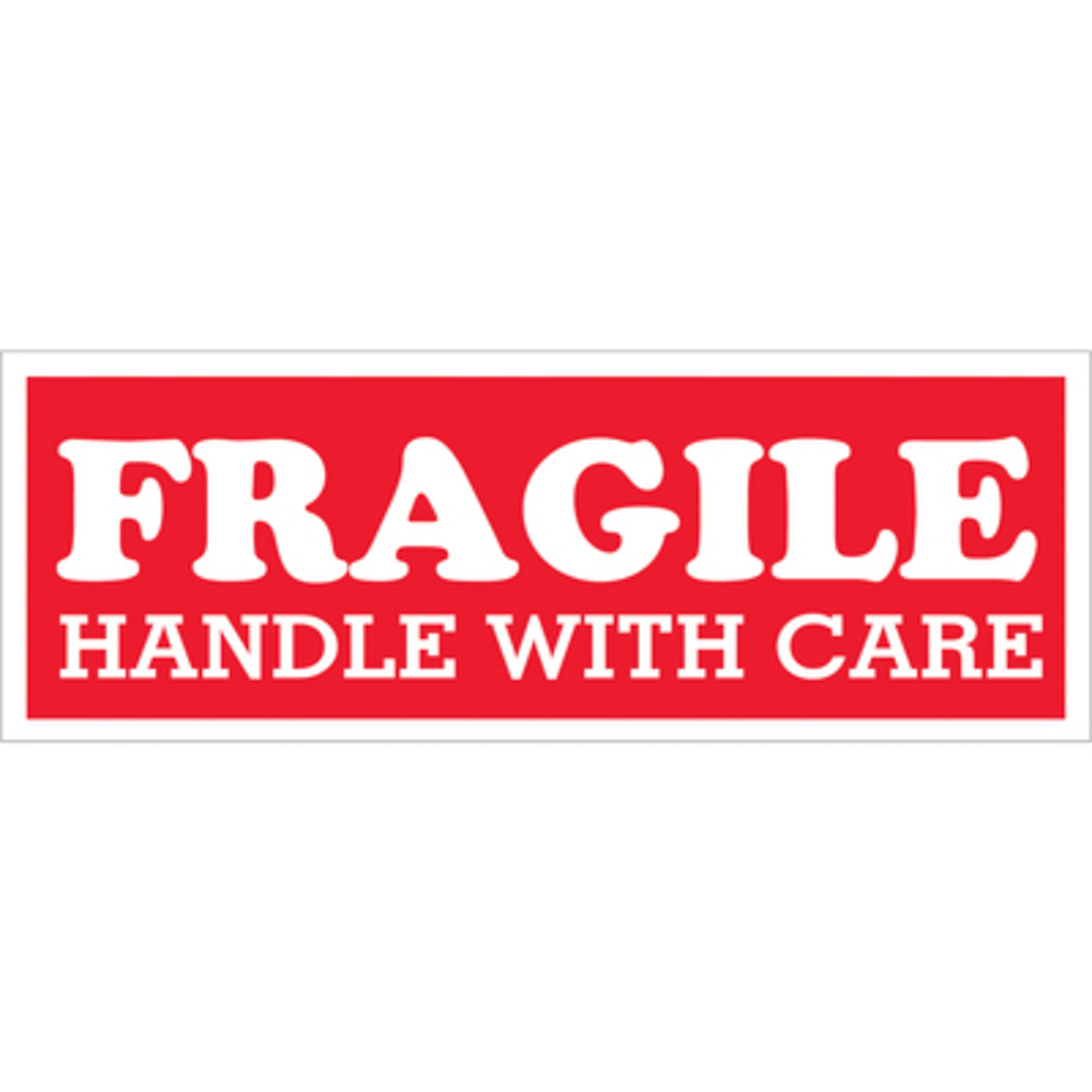 1 1/2 x 4in. - "Frag - Handl With Care" Label 500/CS, Model# SCL203